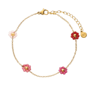 Armband met bloemetjes