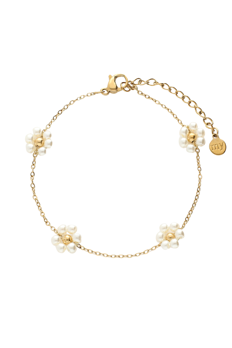 Armband met madeliefjes