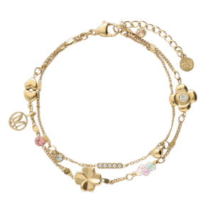 Dubbele armband met bedels