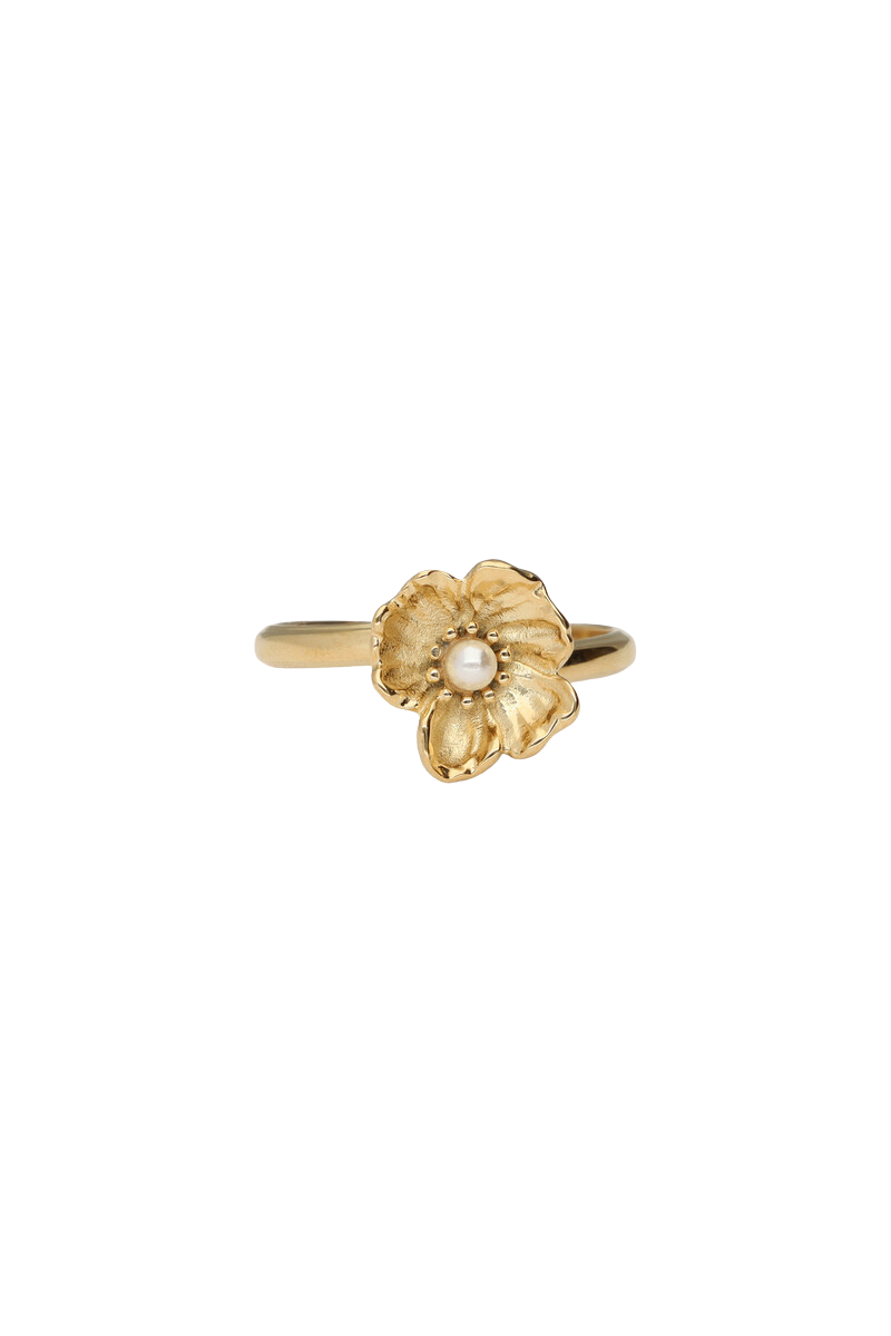 Ring met bloem