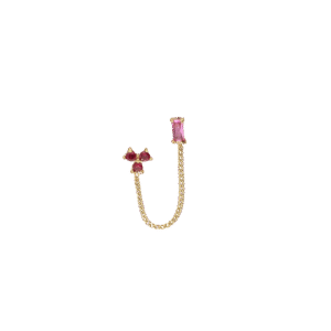 Stud roze met chain