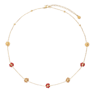 Ketting met kleine bloemetjes